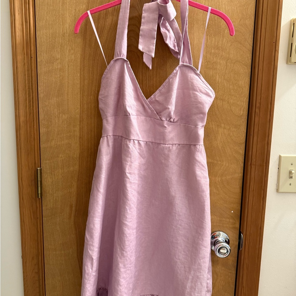 J. Crew Lavender Halter Dress